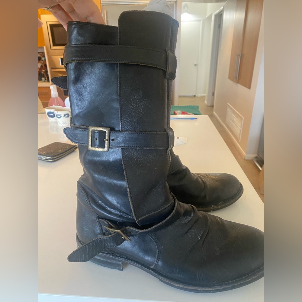 Florentino and baker high buckle boots